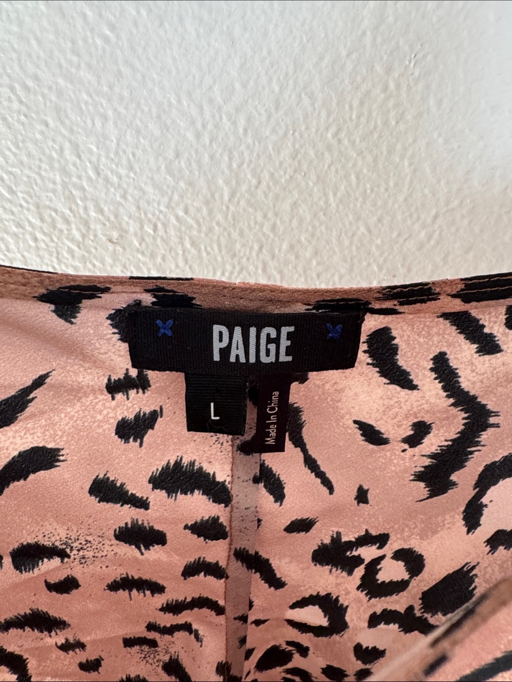 PAIGE Cicely 100% Silk Faded Animal Leopard Camisole Size L - Picture 4 of 6